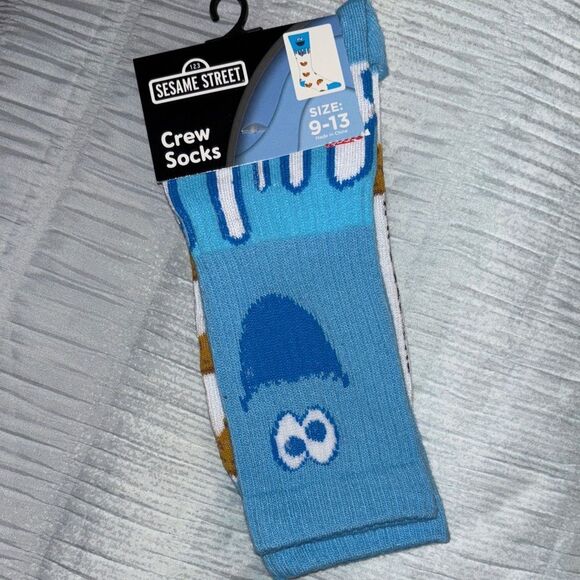 Sesame Street Cookie Monster Blue Socks - Picture 2 of 4